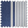Laura Ashley Tiverton Stripe, Midnight - Roman Blind